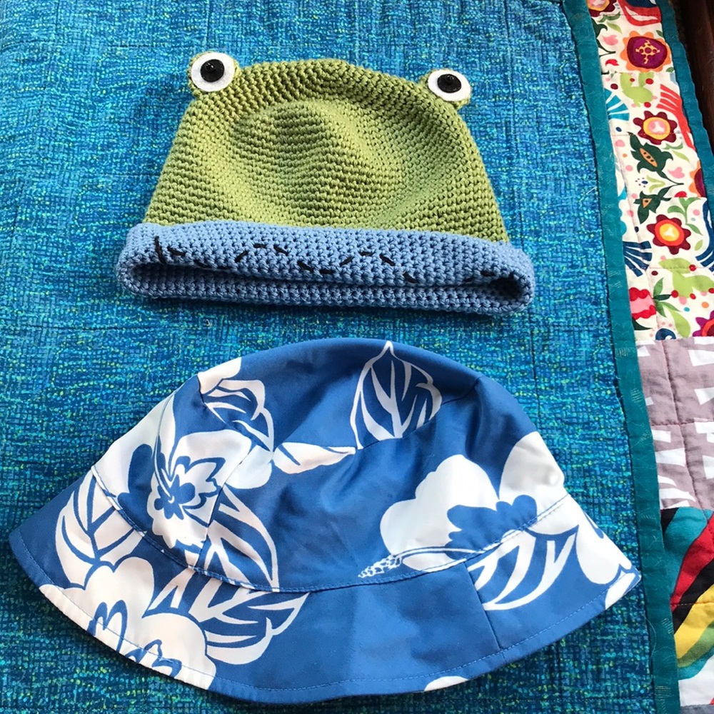 2 cute toddler hats